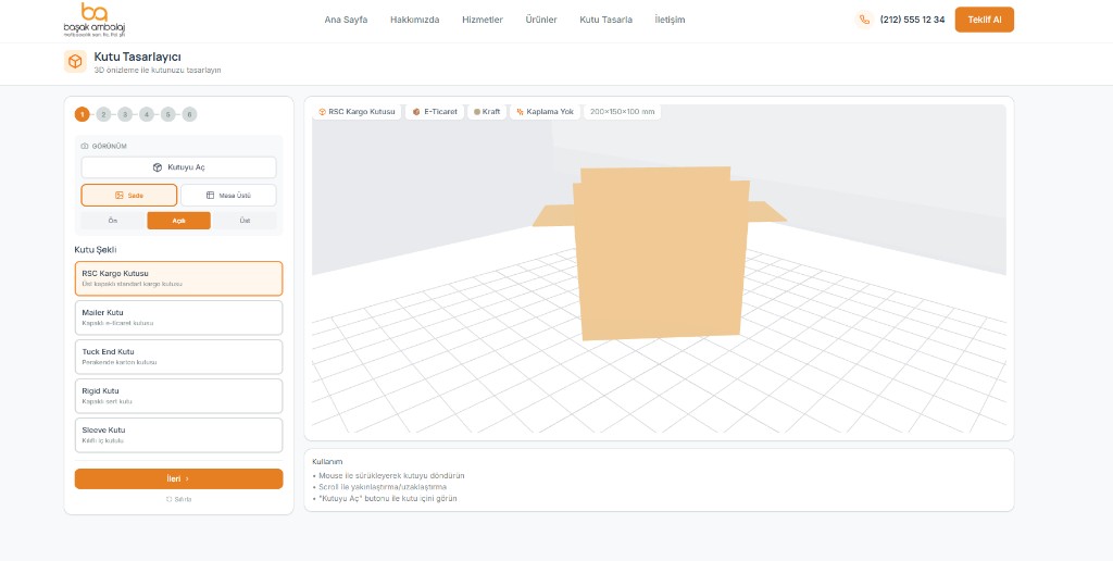 3D Configurator / Ürün Deneyimi